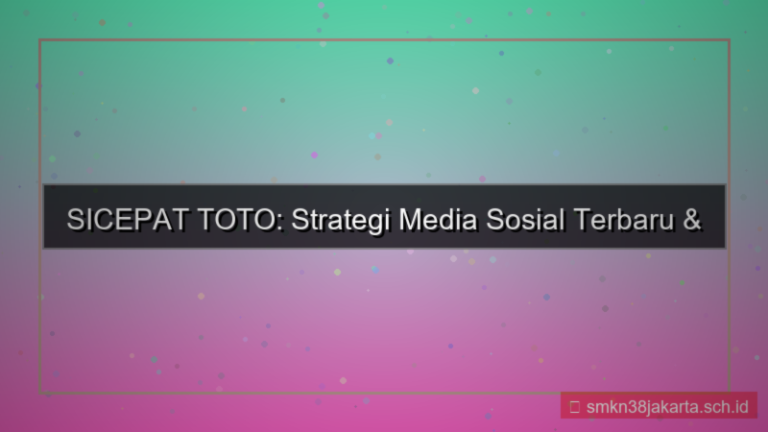 tampilan SICEPAT TOTO sosial media update