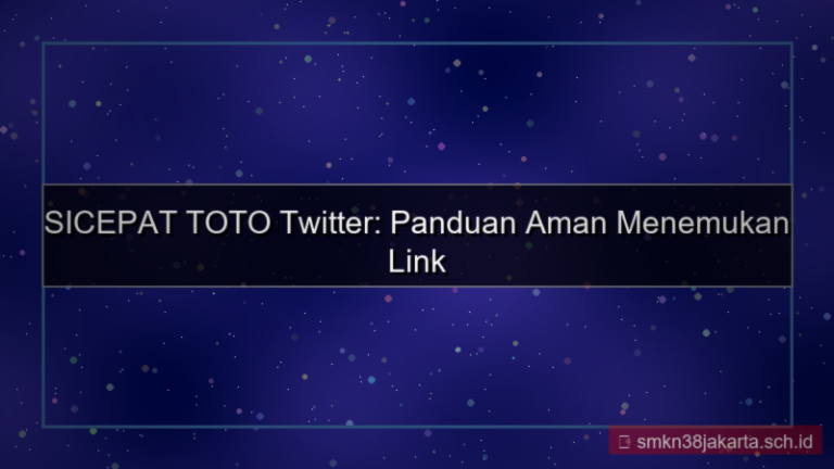 gambar SICEPAT TOTO twitter update link