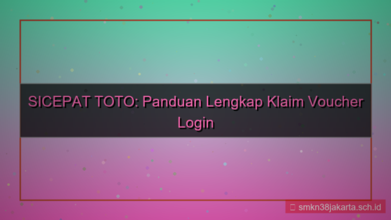 SICEPAT TOTO voucher login pertama