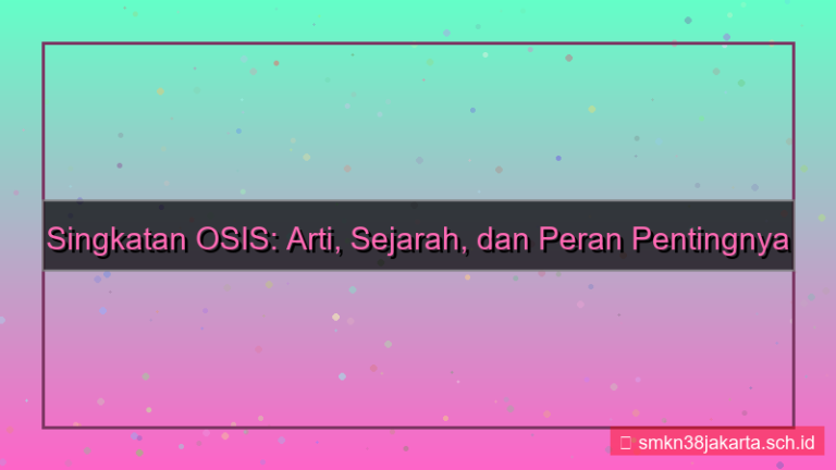 visual singkatan osis