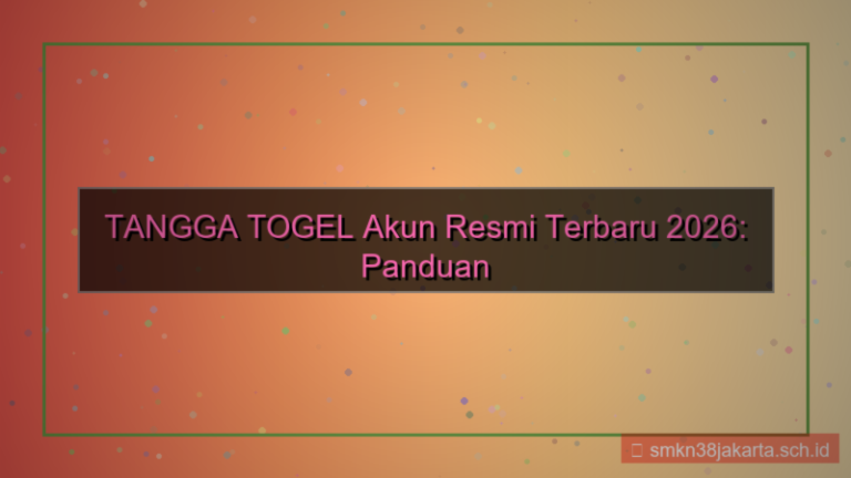 TANGGA TOGEL akun resmi terbaru 2026