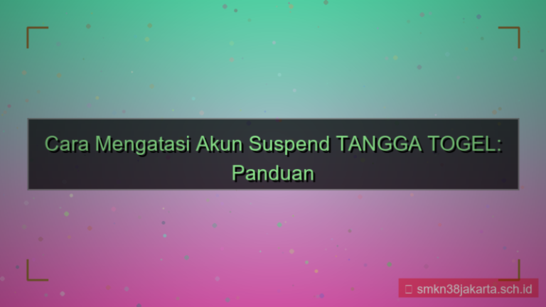 ilustrasi TANGGA TOGEL akun suspend pemulihan