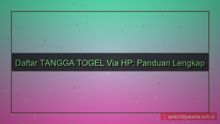 gambar TANGGA TOGEL cara daftar pakai hp