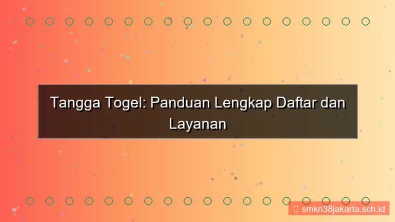 ilustrasi TANGGA TOGEL customer service daftar
