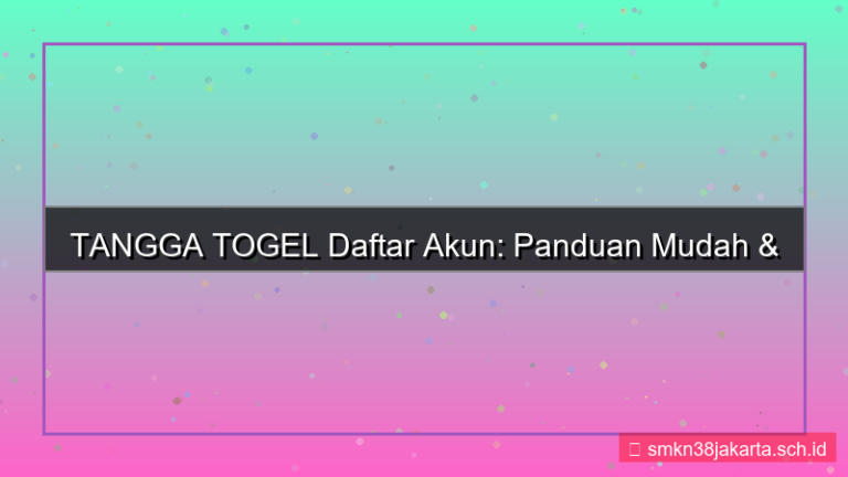 konten TANGGA TOGEL daftar akun gampang