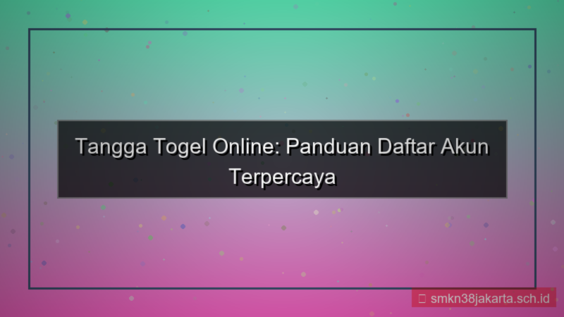 desain TANGGA TOGEL daftar akun terpercaya 2026