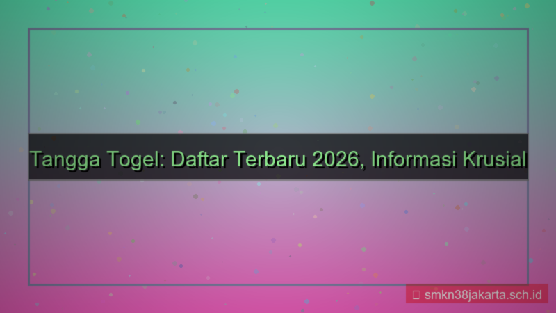ilustrasi TANGGA TOGEL daftar terbaru 2026