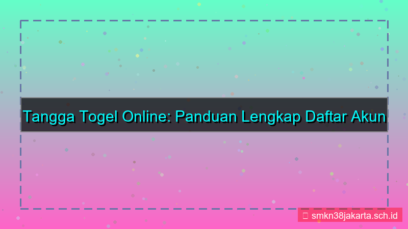 TANGGA TOGEL daftar via aplikasi