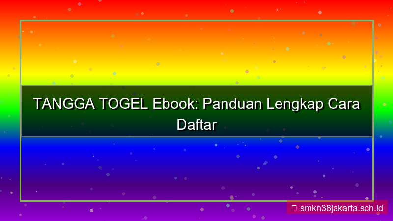 TANGGA TOGEL ebook cara daftar