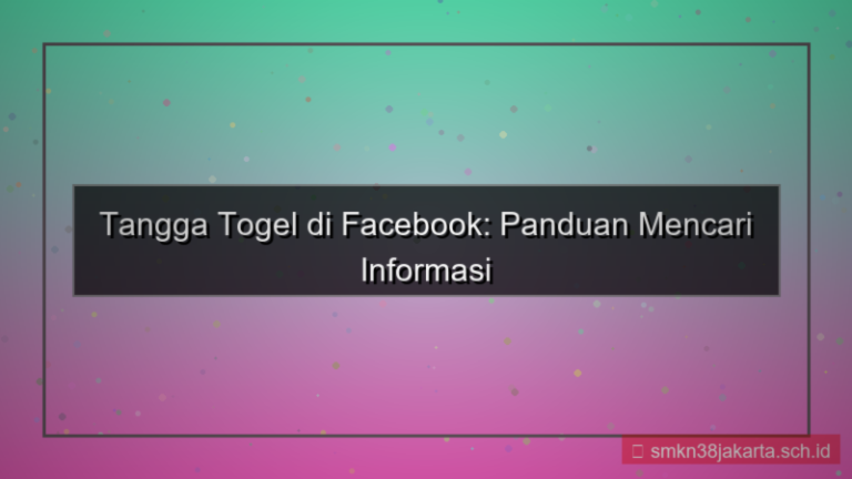 TANGGA TOGEL facebook info daftar
