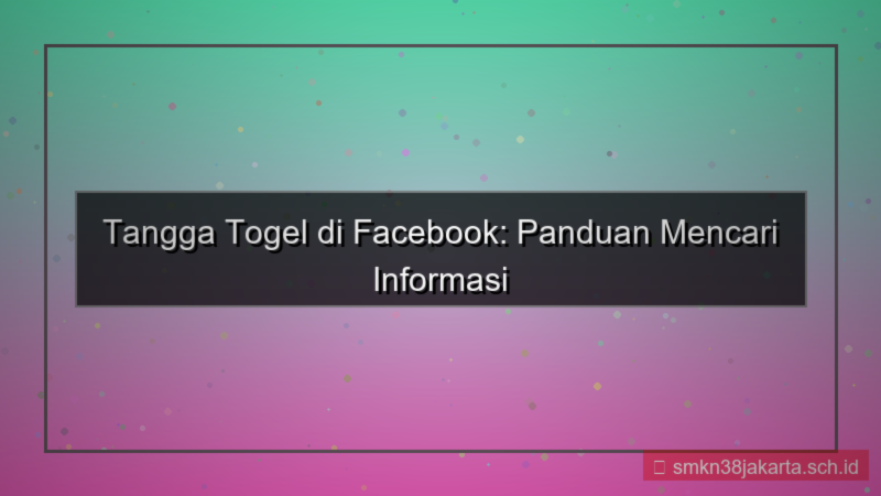 TANGGA TOGEL facebook info daftar