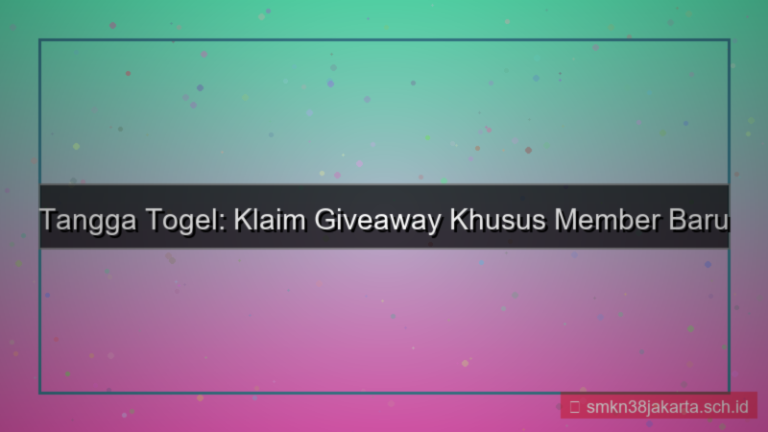tampilan TANGGA TOGEL giveaway khusus member baru