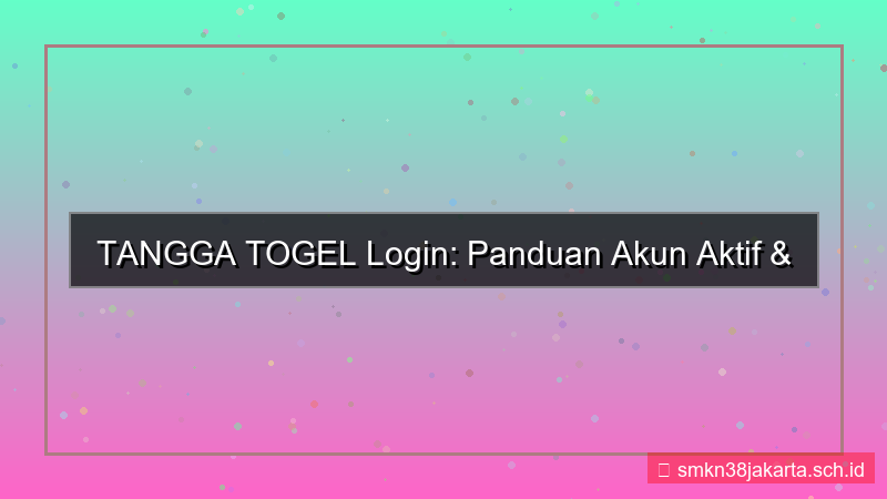 tampilan TANGGA TOGEL login dengan akun aktif 2026