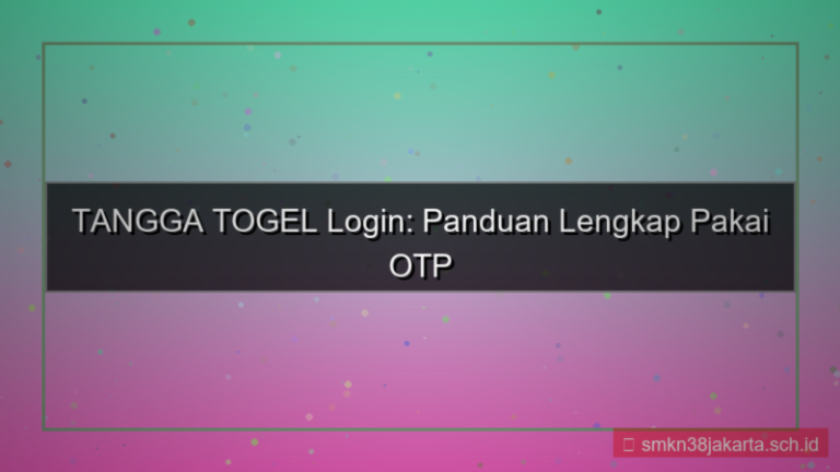 ilustrasi TANGGA TOGEL login pakai otp