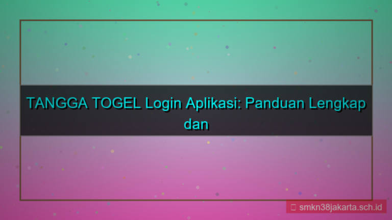 ilustrasi TANGGA TOGEL login via aplikasi