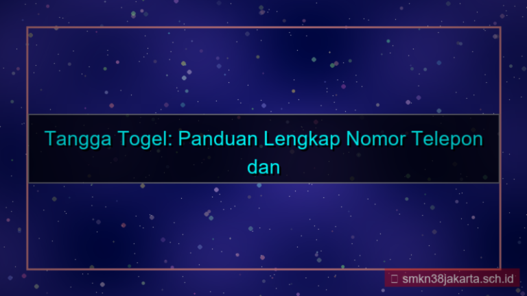 ilustrasi TANGGA TOGEL nomor telepon daftar
