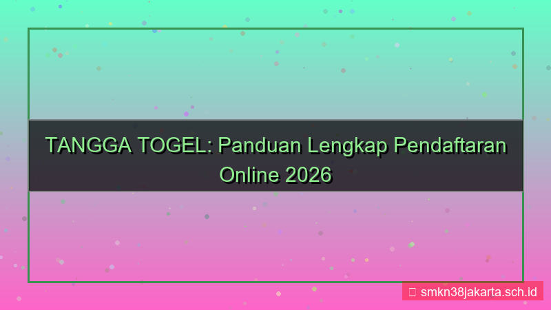 desain TANGGA TOGEL pendaftaran 2026 online