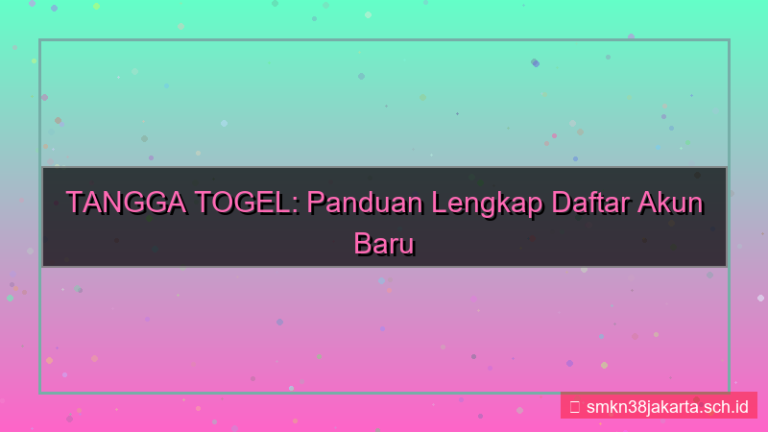 TANGGA TOGEL pendaftaran akun baru online