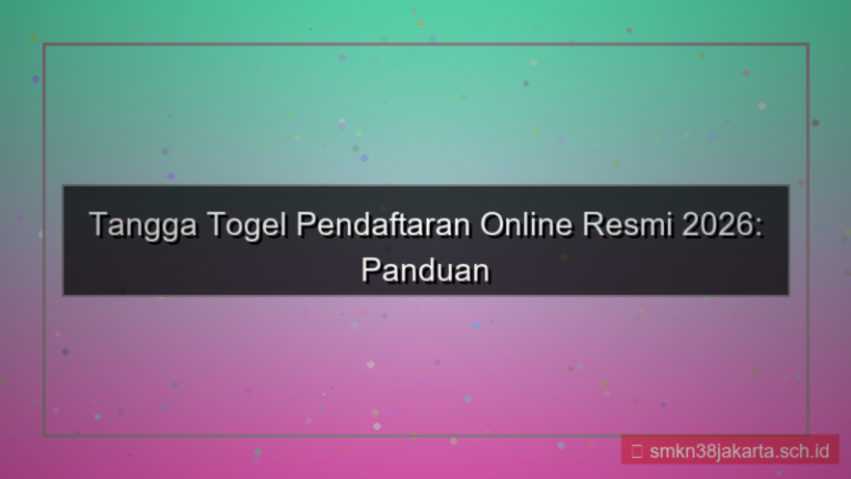 TANGGA TOGEL pendaftaran online resmi 2026