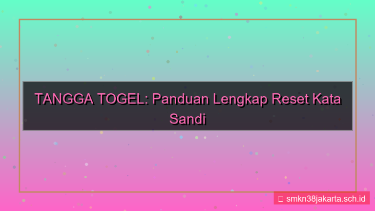 TANGGA TOGEL reset password akun