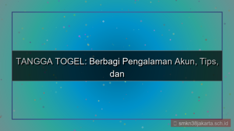 ilustrasi TANGGA TOGEL sharing pengalaman akun