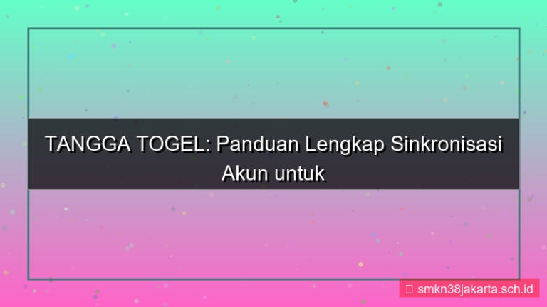 desain TANGGA TOGEL sinkronisasi akun