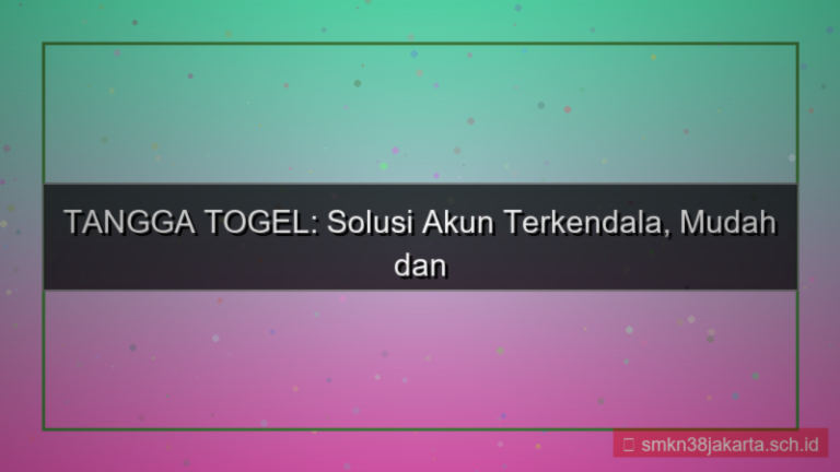 ilustrasi TANGGA TOGEL solusi akun terkendala