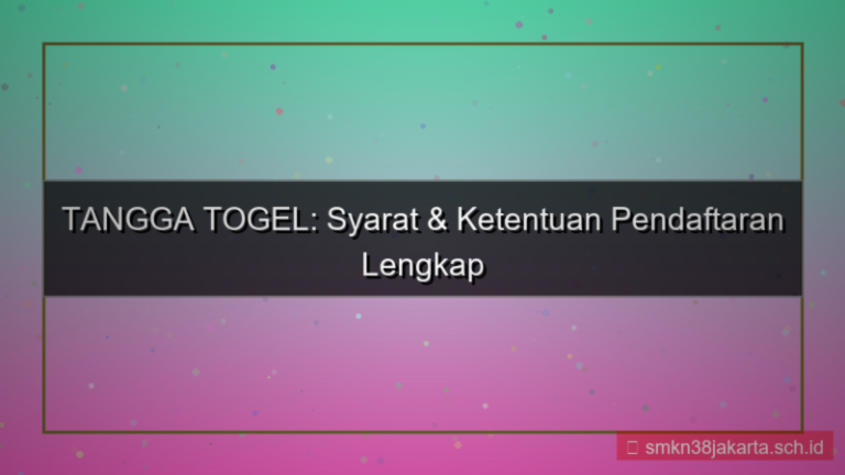 gambar TANGGA TOGEL syarat dan ketentuan daftar