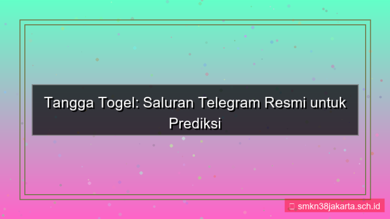 ilustrasi TANGGA TOGEL telegram channel resmi