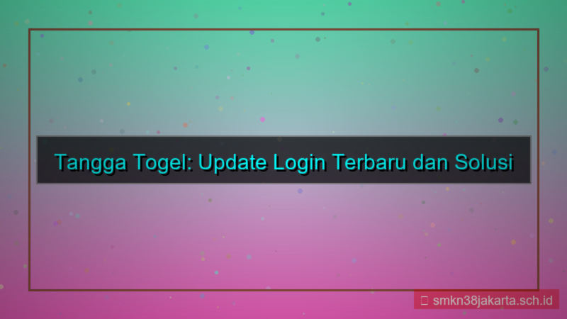 desain TANGGA TOGEL update login terbaru