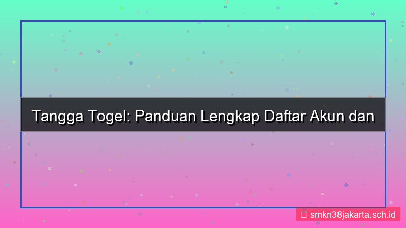 konten TANGGA TOGEL whatsapp otp daftar