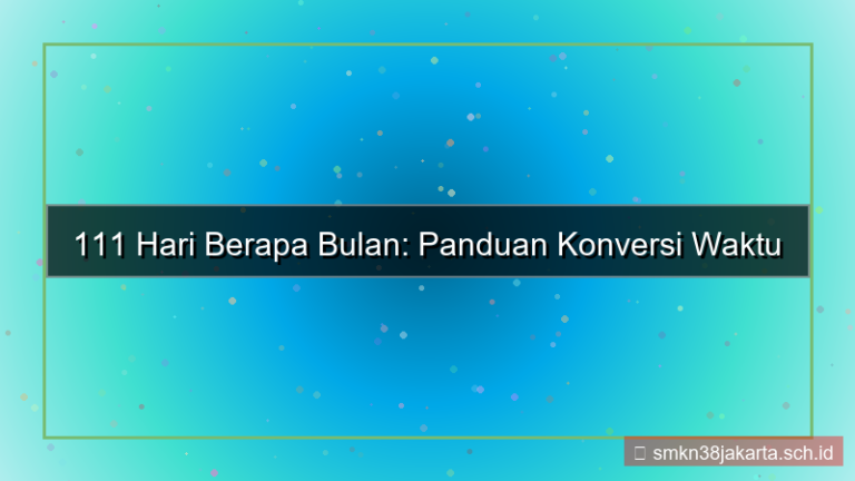 visual 111 hari berapa bulan