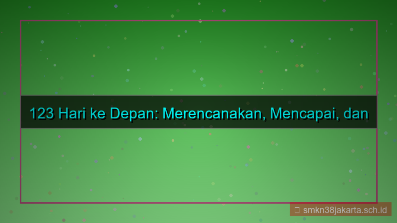 tampilan 123 hari dari sekarang