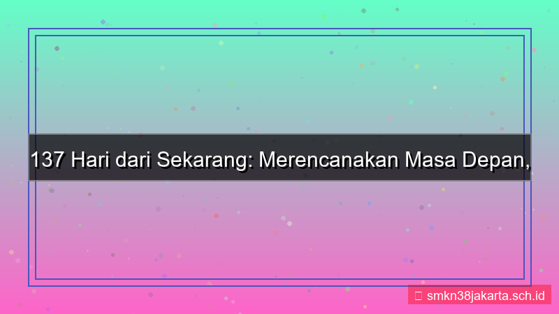 desain 137 hari dari sekarang