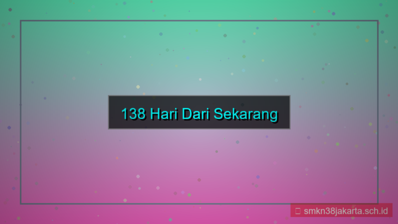 tampilan 138 hari dari sekarang