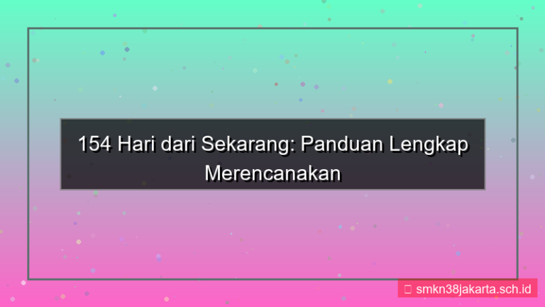 154 hari dari sekarang