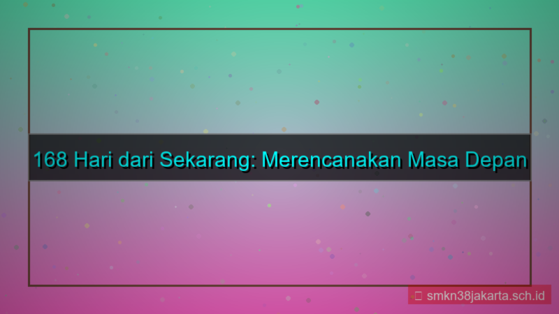 desain 168 hari dari sekarang