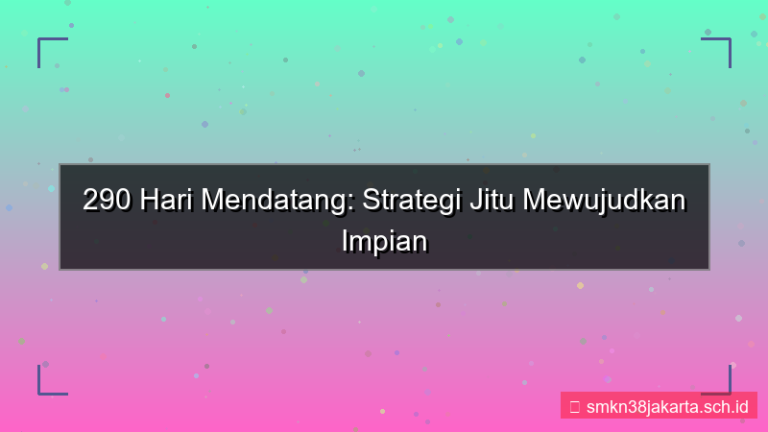 visual 290 hari dari sekarang