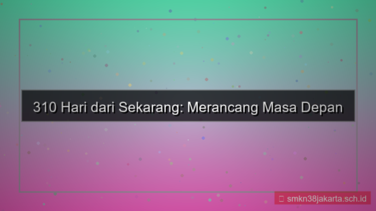 310 hari dari sekarang