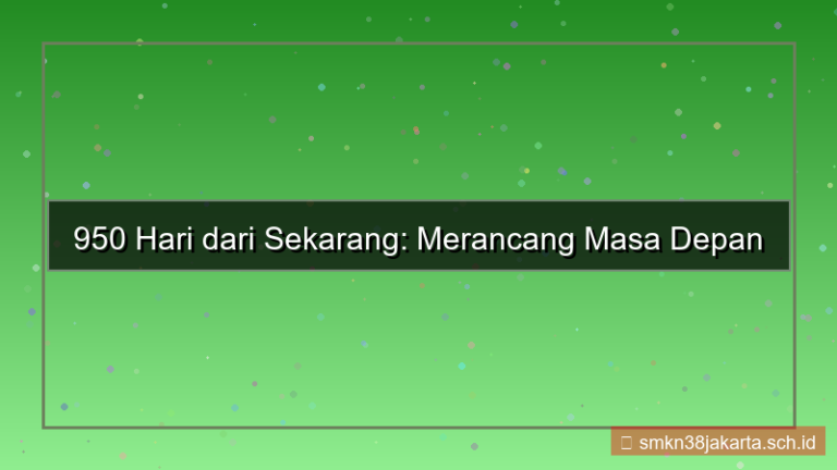 ilustrasi 950 hari dari sekarang