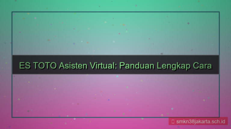 ES TOTO asisten virtual daftar