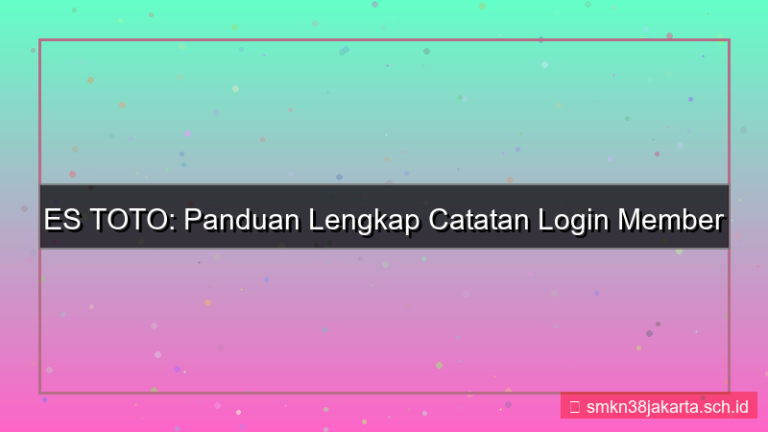 gambar ES TOTO catatan login member