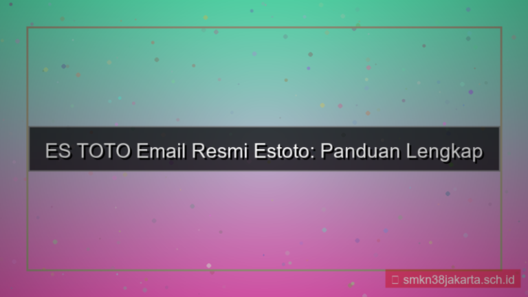 desain ES TOTO email resmi estoto