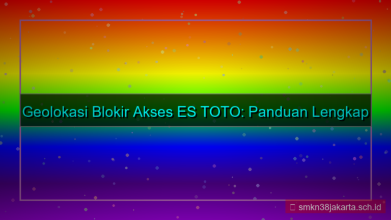 ilustrasi ES TOTO geolokasi blokir akses