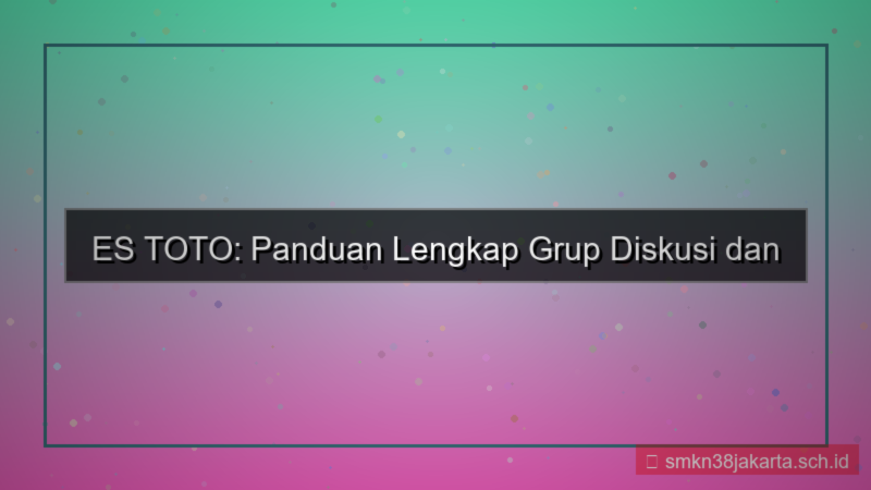 gambar ES TOTO grup diskusi login