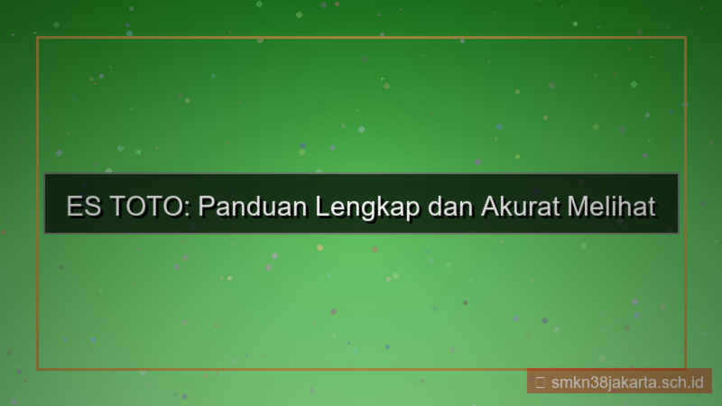 ilustrasi ES TOTO histori transaksi akun