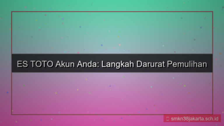 ES TOTO kontak darurat akun