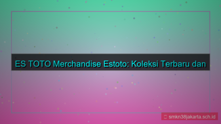 konten ES TOTO merchandise estoto