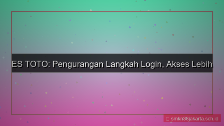 visual ES TOTO pengurangan langkah login