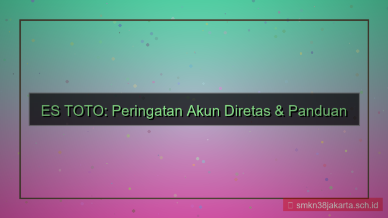 ilustrasi ES TOTO peringatan akun diretas